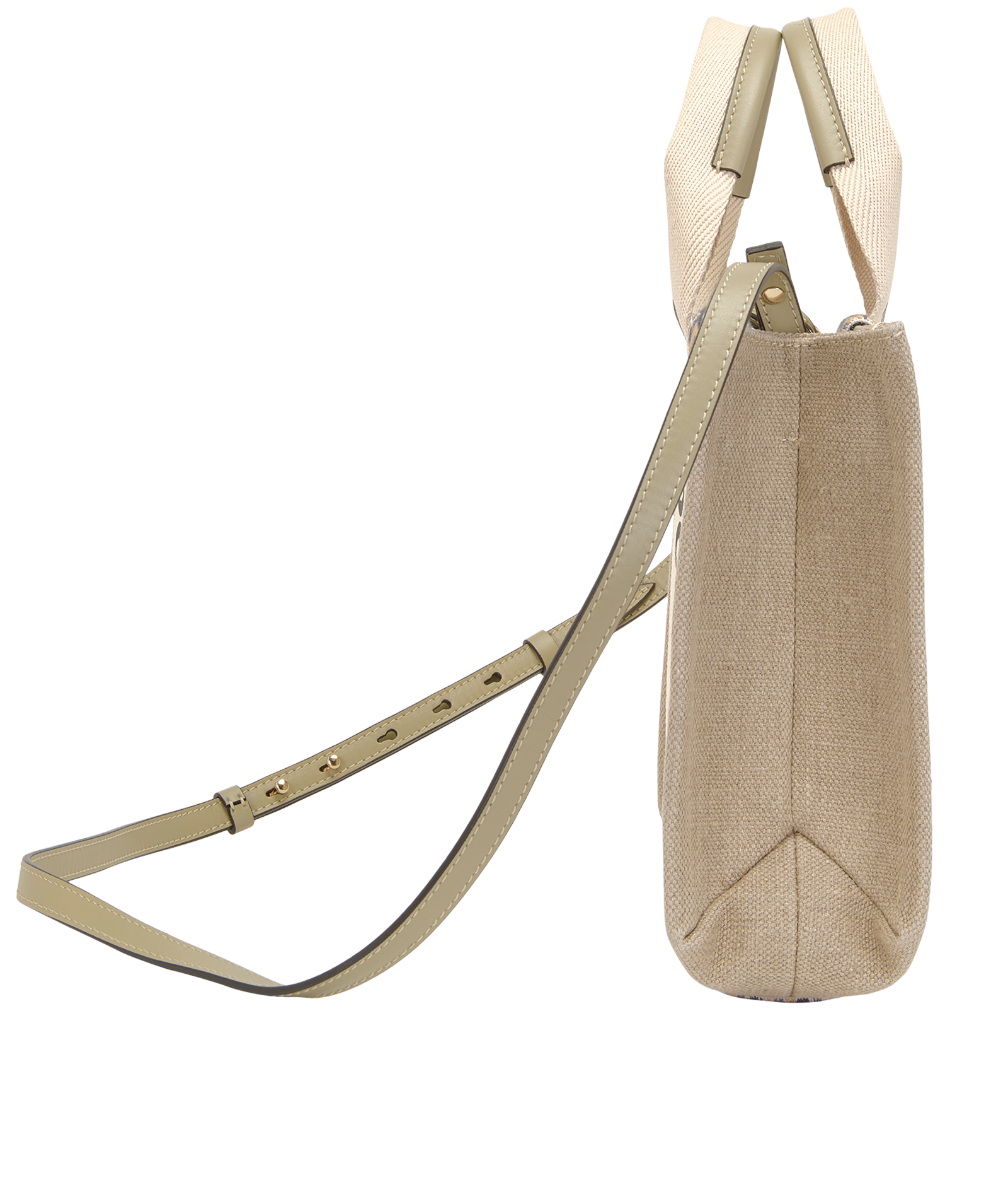 Small Woody, &pound;450, Handbags, Beige, Canvas, Side view